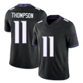 Baltimore #11 Thompson Player Football V Neck Short Sleeve Black Jersey Skylar For Men Youth Women Gift