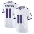 Baltimore #11 Thompson Player Football V Neck Short Sleeve White Jersey Skylar For Men Youth Women Gift