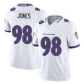Baltimore #98 Jones Player Football V Neck Short Sleeve White Jersey Travis For Men Youth Women Gift