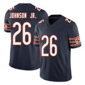 Chicago #26 Anthony Football V Neck Short Sleeve Navy Jersey  Johnson Jr. For Men Youth Women Gift