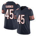 Chicago #45 Beau Football V Neck Short Sleeve Navy Jersey Gardner For Men Youth Women Gift