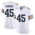 Chicago #45 Beau Football V Neck Short Sleeve White Jersey Gardner For Men Youth Women Gift