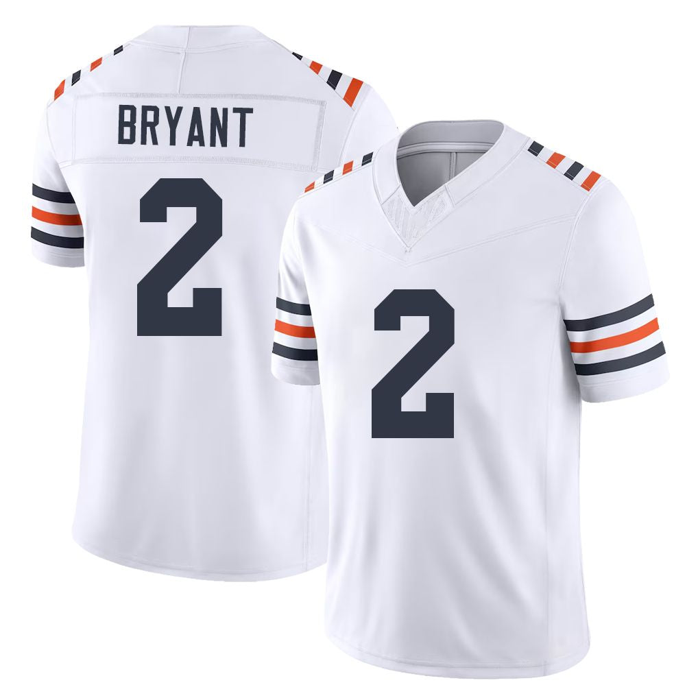 Chicago #2 Coby Football V Neck Short Sleeve White Jersey Bryant For Men Youth Women Gift