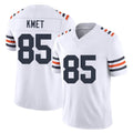 Chicago #85 Cole Football V Neck Short Sleeve White Jersey Kmet For Men Youth Women Gift