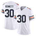 Chicago #30 Coleman Football V Neck Short Sleeve White Jersey Bennett For Men Youth Women Gift