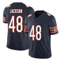 Chicago #48 D'Marco Football V Neck Short Sleeve Navy Jersey Jackson For Men Youth Women Gift
