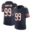 Chicago #99 Dan Football V Neck Short Sleeve Navy Jersey Hampton For Men Youth Women Gift