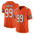 Chicago #99 Dan Football V Neck Short Sleeve Orange Jersey Hampton For Men Youth Women Gift