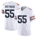 Chicago #55 Dayo Football V Neck Short Sleeve White Jersey Odeyingbo For Men Youth Women Gift