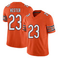 Chicago #23 Devin Football V Neck Short Sleeve Orange Jersey Hester For Men Youth Women Gift