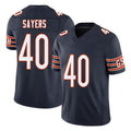 Chicago #40 Gale Football V Neck Short Sleeve Navy Jersey Sayers For Men Youth Women Gift