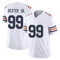 Chicago #99 Gervon Football V Neck Short Sleeve White Jersey Dexter Sr. For Men Youth Women Gift