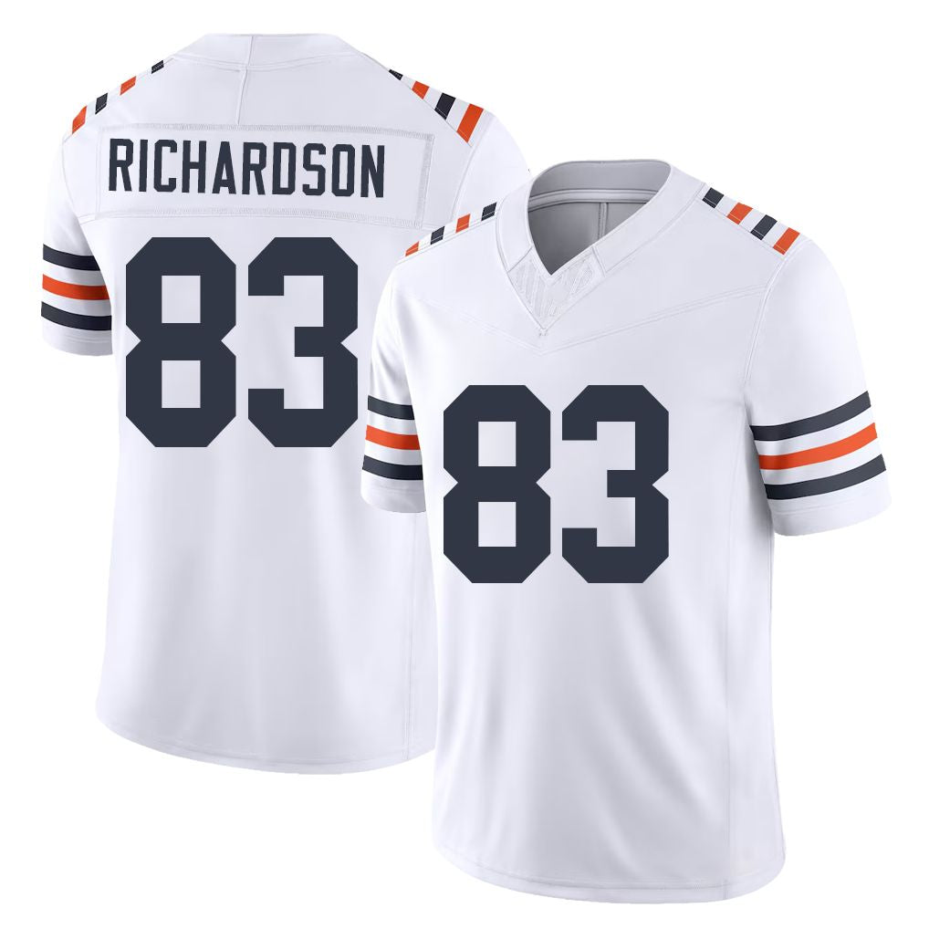 Chicago #83 JP Football V Neck Short Sleeve White Jersey Richardson For Men Youth Women Gift