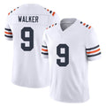 Chicago #9 Jahdae Football V Neck Short Sleeve White Jersey Walker For Men Youth Women Gift