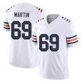 Chicago #69 Jeremiah Football V Neck Short Sleeve White Jersey Martin For Men Youth Women Gift