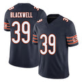 Chicago #39 Josh Football V Neck Short Sleeve Navy Jersey Blackwell For Men Youth Women Gift