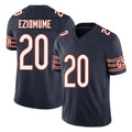 Chicago #20 KC Football V Neck Short Sleeve Navy Jersey Eziomume For Men Youth Women Gift