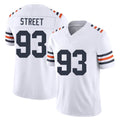 Chicago #93 Kentavius Football V Neck Short Sleeve White Jersey Street For Men Youth Women Gift