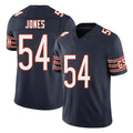 Chicago #54 Logan Football V Neck Short Sleeve Navy Jersey Jones For Men Youth Women Gift