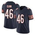Chicago #46 Luke Football V Neck Short Sleeve Navy Jersey Elkin For Men Youth Women Gift