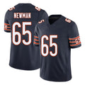 Chicago #65 Luke Football V Neck Short Sleeve Navy Jersey Newman For Men Youth Women Gift