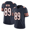 Chicago #89 Mike Football V Neck Short Sleeve Navy Jersey Ditka For Men Youth Women Gift