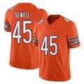 Chicago #45 Nephi Football V Neck Short Sleeve Orange Jersey Sewell For Men Youth Women Gift