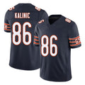 Chicago #86 Nikola Football V Neck Short Sleeve Navy Jersey Kalinic For Men Youth Women Gift