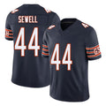 Chicago #44 Noah Football V Neck Short Sleeve Navy Jersey Sewell For Men Youth Women Gift