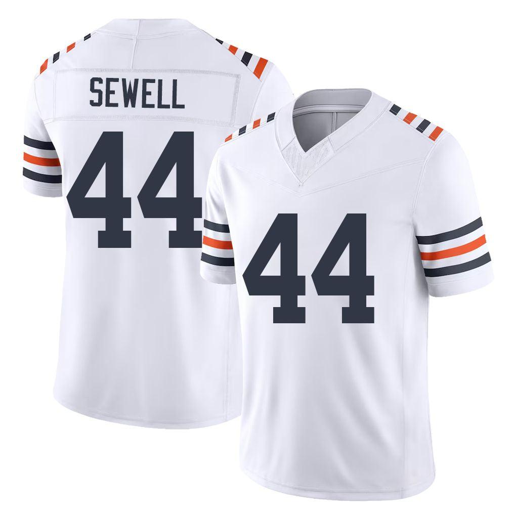 Chicago #44 Noah Football V Neck Short Sleeve White Jersey Sewell For Men Youth Women Gift