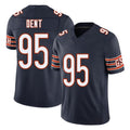 Chicago #95 Richard Football V Neck Short Sleeve Navy Jersey Dent For Men Youth Women Gift