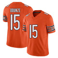 Chicago #15 Rome Football V Neck Short Sleeve Orange Jersey Odunze For Men Youth Women Gift