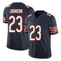 Chicago #23 Roschon Football V Neck Short Sleeve Navy Jersey Johnson For Men Youth Women Gift