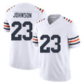 Chicago #23 Roschon Football V Neck Short Sleeve White Jersey Johnson For Men Youth Women Gift