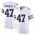 Chicago #47 Ruben Football V Neck Short Sleeve White Jersey Hyppolite II For Men Youth Women Gift