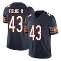 Chicago #43 Tony Football V Neck Short Sleeve Navy Jersey Fields II For Men Youth Women Gift
