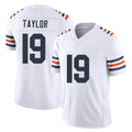 Chicago #19 Tory Football V Neck Short Sleeve White Jersey Taylor For Men Youth Women Gift