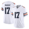 Chicago #17 Tyson Football V Neck Short Sleeve White Jersey Bagent For Men Youth Women Gift
