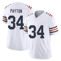 Chicago #34 Walter Football V Neck Short Sleeve White Jersey Payton For Men Youth Women Gift