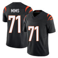 Cincinnati #71 Mims Player Football V Neck Short Sleeve black Jersey Amarius For Men Youth Women Gift