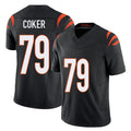 Cincinnati #79 Coker Player Football V Neck Short Sleeve black Jersey Andrew For Men Youth Women Gift