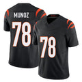 Cincinnati #78 Munoz Player Football V Neck Short Sleeve black Jersey Anthony For Men Youth Women Gift