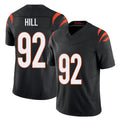 Cincinnati #92 Hill Player Football V Neck Short Sleeve black Jersey B.J. For Men Youth Women Gift