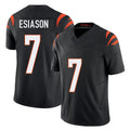 Cincinnati #7 Esiason Player Football V Neck Short Sleeve black Jersey Boomer For Men Youth Women Gift