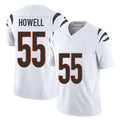 Cincinnati #55 Howell Player Football V Neck Short Sleeve White Jersey Cashius For Men Youth Women Gift