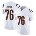 Cincinnati #76 Jones Player Football V Neck Short Sleeve White Jersey Christian For Men Youth Women Gift