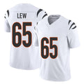 Cincinnati #65 Lew Player Football V Neck Short Sleeve White Jersey Connor For Men Youth Women Gift