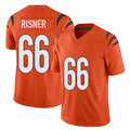 Cincinnati #66 Risner Player Football V Neck Short Sleeve Orange Jersey Dalton For Men Youth Women Gift