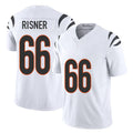 Cincinnati #66 Risner Player Football V Neck Short Sleeve White Jersey Dalton For Men Youth Women Gift