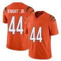 Cincinnati #44 Knight Jr. Player Football V Neck Short Sleeve Orange Jersey Demetrius For Men Youth Women Gift